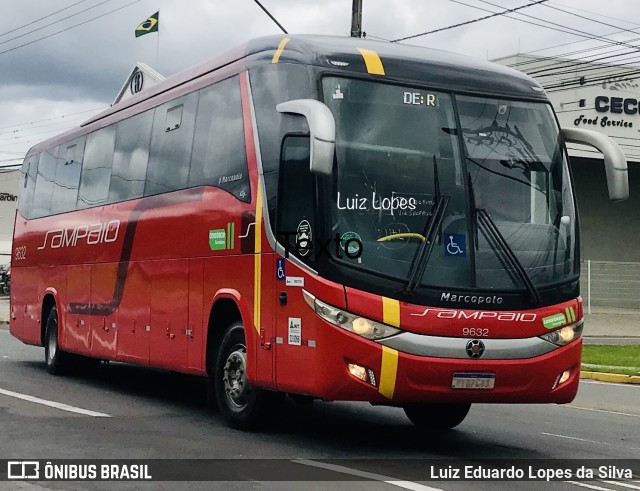 Viação Sampaio 9632 na cidade de Juiz de Fora, Minas Gerais, Brasil, por Luiz Eduardo Lopes da Silva. Número da foto: #10618666.