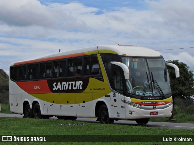 Saritur - Santa Rita Transporte Urbano e Rodoviário 26990 na cidade de Juiz de Fora, Minas Gerais, Brasil, por Luiz Krolman. Número da foto: #10616595.