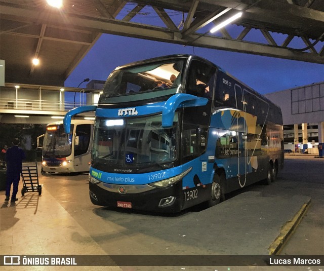 UTIL - União Transporte Interestadual de Luxo 13902 na cidade de Rio de Janeiro, Rio de Janeiro, Brasil, por Lucas Marcos. Número da foto: #10618197.