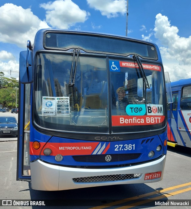 BBTT - Benfica Barueri Transporte e Turismo 27.381 na cidade de Barueri, São Paulo, Brasil, por Michel Nowacki. Número da foto: #10618086.