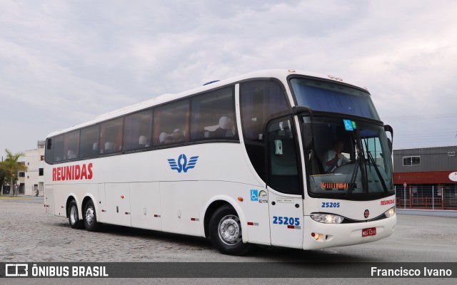 Reunidas Transportes Coletivos 25205 na cidade de Balneário Camboriú, Santa Catarina, Brasil, por Francisco Ivano. Número da foto: #10618665.