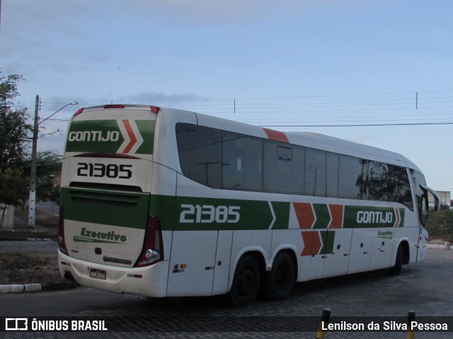 Empresa Gontijo de Transportes 21385 na cidade de Caruaru, Pernambuco, Brasil, por Lenilson da Silva Pessoa. ID da foto: 10616547.