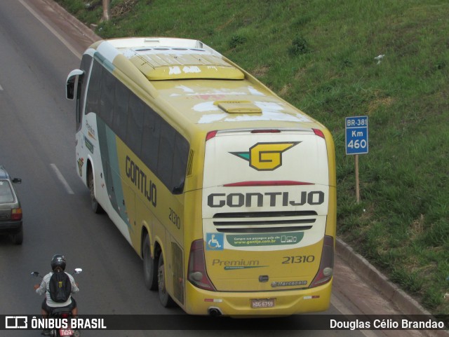 Empresa Gontijo de Transportes 21310 na cidade de Belo Horizonte, Minas Gerais, Brasil, por Douglas Célio Brandao. ID da foto: 10542356.