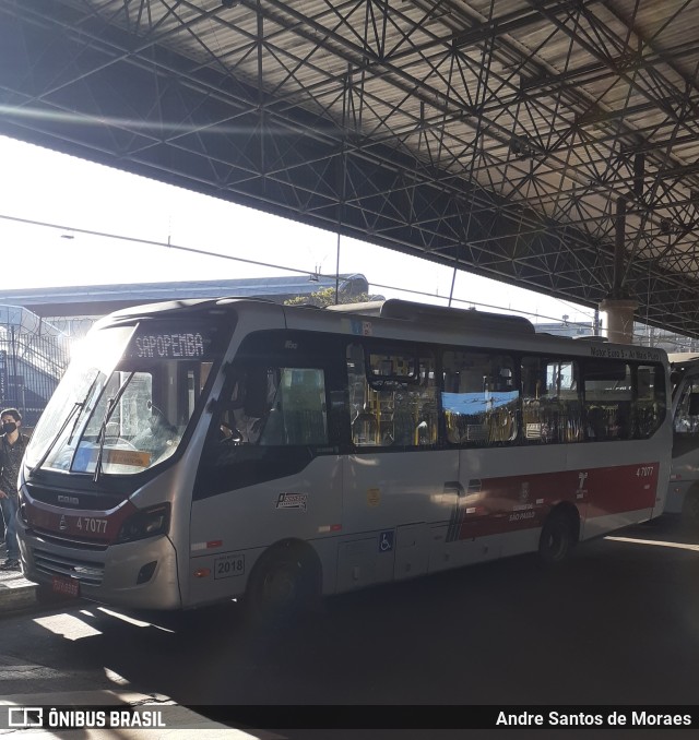 Pêssego Transportes 4 7077 na cidade de São Paulo, São Paulo, Brasil, por Andre Santos de Moraes. Número da foto: #10542948.