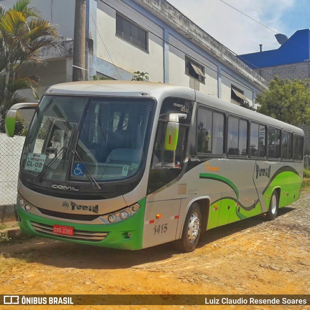 Turin Transportes 1415 na cidade de Conselheiro Lafaiete, Minas Gerais, Brasil, por Luiz Claudio Resende Soares. ID da foto: 10541750.