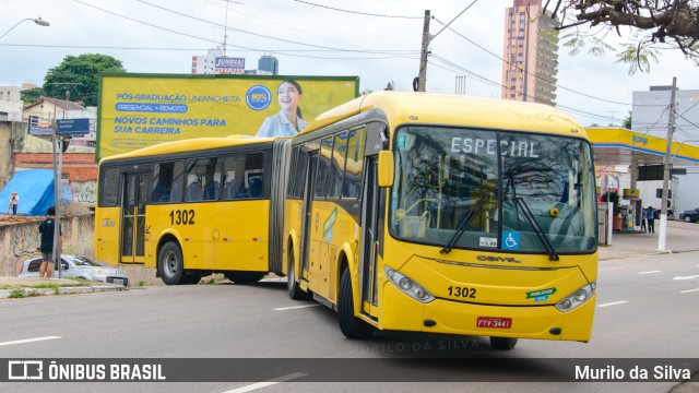 Viação Leme 1302 na cidade de Jundiaí, São Paulo, Brasil, por Murilo da Silva. ID da foto: 10541183.