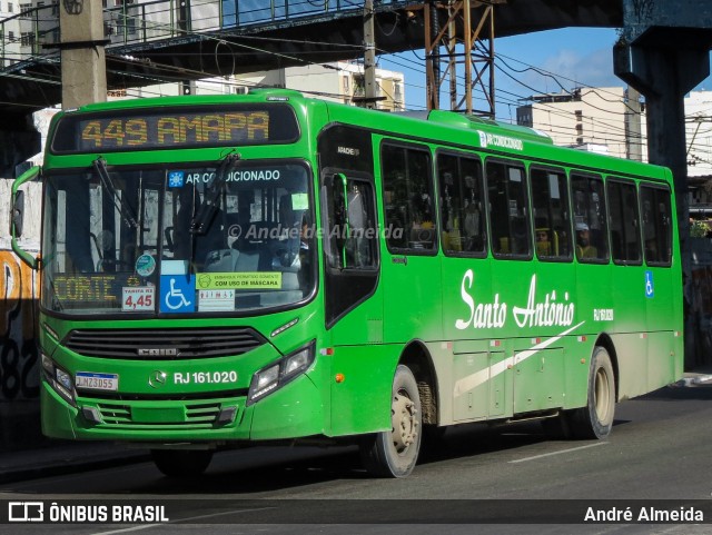 Transportes Santo Antônio RJ 161.020 na cidade de Duque de Caxias, Rio de Janeiro, Brasil, por André Almeida. Número da foto: #10542676.