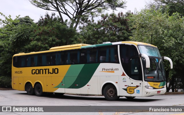 Empresa Gontijo de Transportes 14035 na cidade de São Paulo, São Paulo, Brasil, por Francisco Ivano. ID da foto: 10542364.