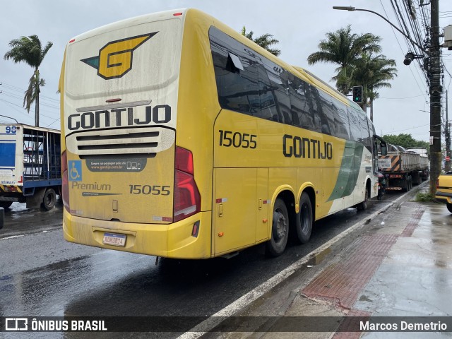 Empresa Gontijo de Transportes 15055 na cidade de Serra, Espírito Santo, Brasil, por Marcos Demetrio. ID da foto: 10542313.