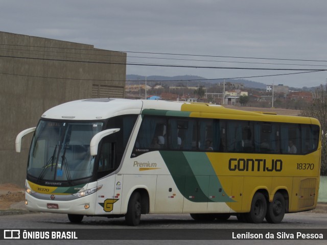 Empresa Gontijo de Transportes 18370 na cidade de Caruaru, Pernambuco, Brasil, por Lenilson da Silva Pessoa. ID da foto: 10541498.