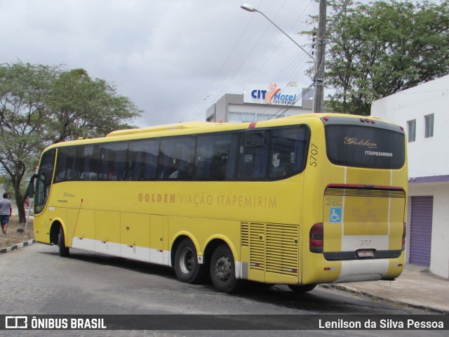 Viação Itapemirim 5707 na cidade de Caruaru, Pernambuco, Brasil, por Lenilson da Silva Pessoa. ID da foto: 10541523.