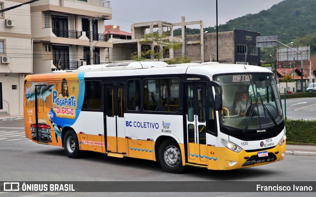 Empresa de Transporte Pgtur 1530 na cidade de Balneário Camboriú, Santa Catarina, Brasil, por Francisco Ivano. ID da foto: 10542938.