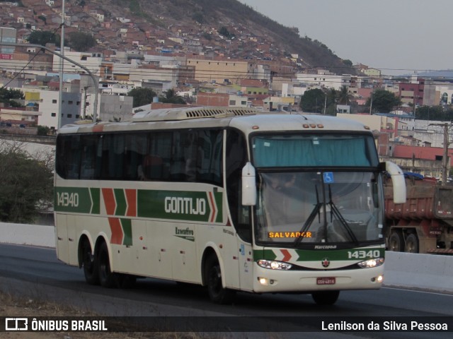 Empresa Gontijo de Transportes 14340 na cidade de Caruaru, Pernambuco, Brasil, por Lenilson da Silva Pessoa. Número da foto: #10543637.