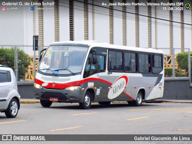 Viação Mimo 290 na cidade de Várzea Paulista, São Paulo, Brasil, por Gabriel Giacomin de Lima. Número da foto: #10545247.