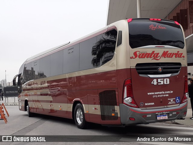 Santa Maria Fretamento e Turismo > Transportes Santa Maria(SP) 450 na cidade de São Paulo, São Paulo, Brasil, por Andre Santos de Moraes. Número da foto: #10544328.