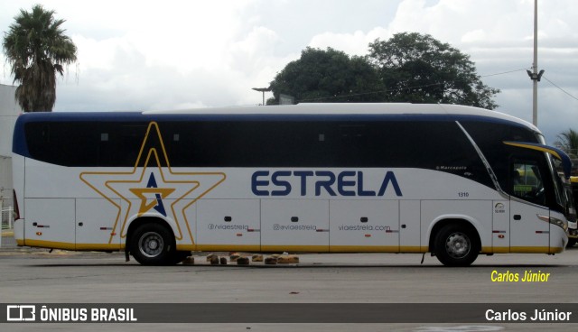 Viação Estrela 1310 na cidade de Goiânia, Goiás, Brasil, por Carlos Júnior. ID da foto: 10544765.