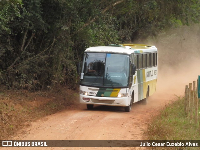 Empresa Gontijo de Transportes 3160 na cidade de Dom Silvério, Minas Gerais, Brasil, por Julio Cesar Euzebio Alves. ID da foto: 10543575.