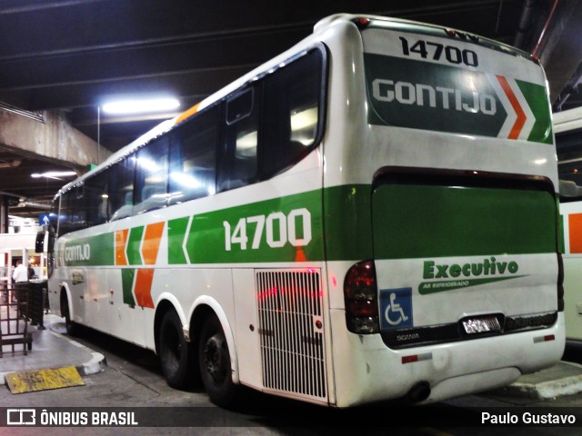 Empresa Gontijo de Transportes 14700 na cidade de São Paulo, São Paulo, Brasil, por Paulo Gustavo. ID da foto: 10543481.