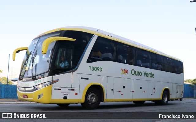 Auto Viação Ouro Verde 13093 na cidade de São Paulo, São Paulo, Brasil, por Francisco Ivano. ID da foto: 10544731.