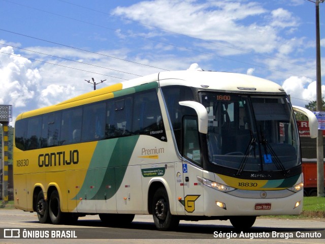 Empresa Gontijo de Transportes 18830 na cidade de Conselheiro Lafaiete, Minas Gerais, Brasil, por Sérgio Augusto Braga Canuto. ID da foto: 10544284.