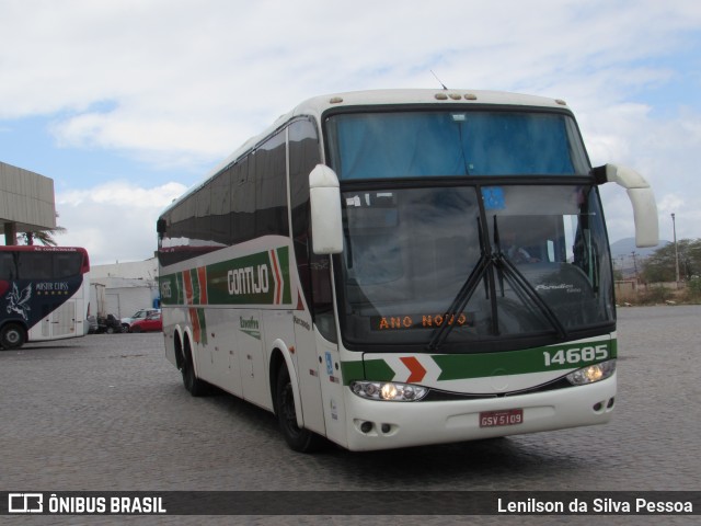 Empresa Gontijo de Transportes 14685 na cidade de Caruaru, Pernambuco, Brasil, por Lenilson da Silva Pessoa. ID da foto: 10546458.