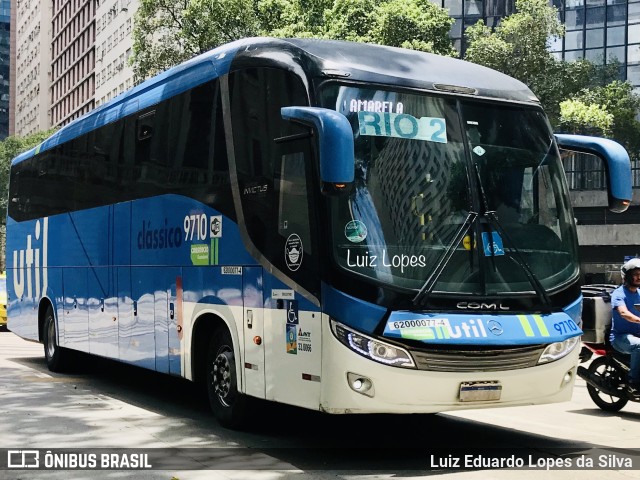 UTIL - União Transporte Interestadual de Luxo 9710 na cidade de Rio de Janeiro, Rio de Janeiro, Brasil, por Luiz Eduardo Lopes da Silva. Número da foto: #10546655.