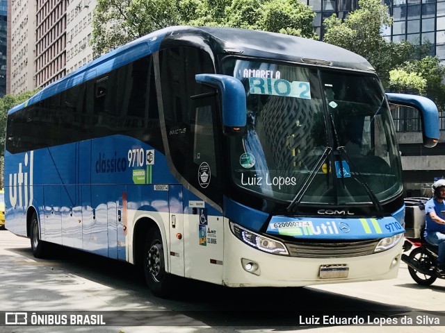 UTIL - União Transporte Interestadual de Luxo 9710 na cidade de Rio de Janeiro, Rio de Janeiro, Brasil, por Luiz Eduardo Lopes da Silva. ID da foto: 10546655.