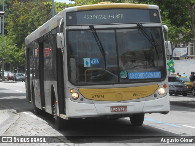 Transportes Vila Isabel A27674 na cidade de Rio de Janeiro, Rio de Janeiro, Brasil, por Augusto César. ID da foto: 10546214.