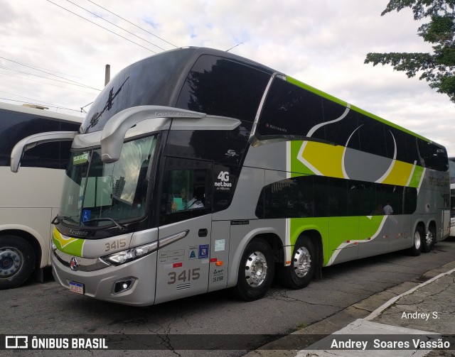 Brasil Sul Linhas Rodoviárias 3415 na cidade de São Paulo, São Paulo, Brasil, por Andrey  Soares Vassão. ID da foto: 10545849.