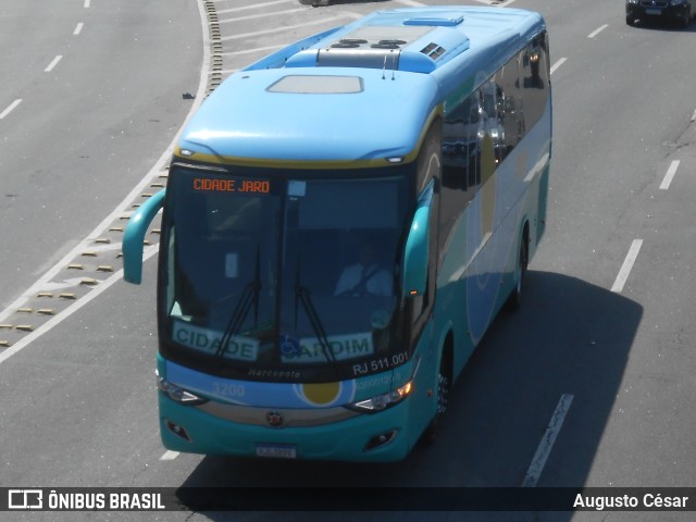 Doce Rio Fretamento e Turismo RJ511.001 na cidade de Rio de Janeiro, Rio de Janeiro, Brasil, por Augusto César. Número da foto: #10546229.