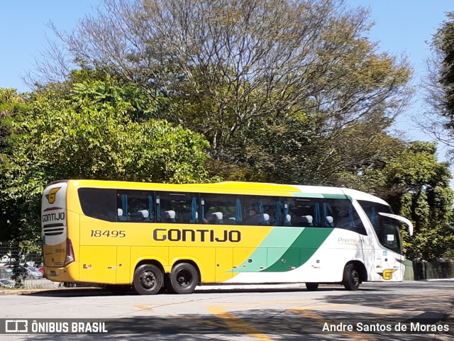 Empresa Gontijo de Transportes 18495 na cidade de São Paulo, São Paulo, Brasil, por Andre Santos de Moraes. ID da foto: 10548109.