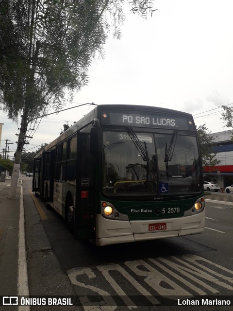 Via Sudeste Transportes S.A. 5 2579 na cidade de São Paulo, São Paulo, Brasil, por Lohan Mariano. Número da foto: #10548322.