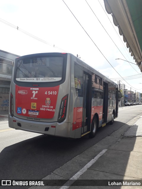 Allibus Transportes 4 5410 na cidade de São Paulo, São Paulo, Brasil, por Lohan Mariano. Número da foto: #10546129.