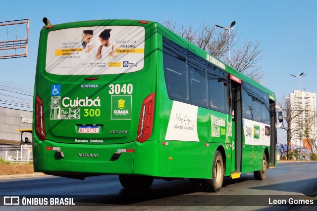 Expresso Caribus Transportes 3040 na cidade de Cuiabá, Mato Grosso, Brasil, por Leon Gomes. Número da foto: #10551686.