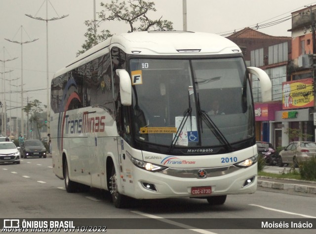Auto Viação TransMinas 2010 na cidade de Cubatão, São Paulo, Brasil, por Moiséis Inácio. Número da foto: #10551496.