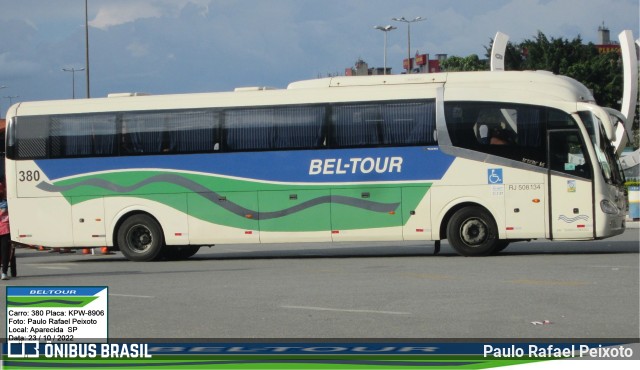 Bel-Tour Transportes e Turismo 380 na cidade de Aparecida, São Paulo, Brasil, por Paulo Rafael Peixoto. Número da foto: #10550111.