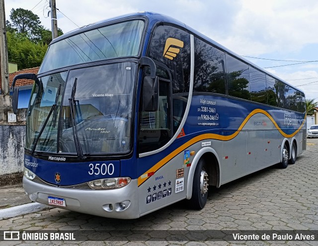 Expresso Imperador 3500 na cidade de Cachoeira Paulista, São Paulo, Brasil, por Vicente de Paulo Alves. Número da foto: #10550080.