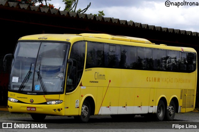 Viação Itapemirim 8657 na cidade de Vitória da Conquista, Bahia, Brasil, por Filipe Lima. Número da foto: #10552119.