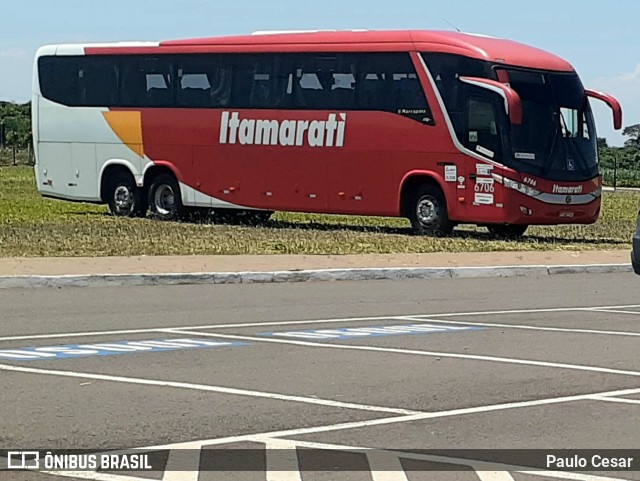 Expresso Itamarati 6706 na cidade de Araçatuba, São Paulo, Brasil, por Paulo Cesar. ID da foto: 10550842.