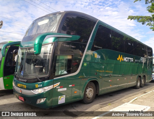 Viação Motta 18014 na cidade de São Paulo, São Paulo, Brasil, por Andrey  Soares Vassão. ID da foto: 10550502.