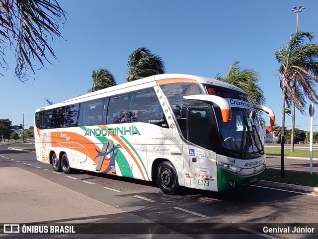 Empresa de Transportes Andorinha 6273 na cidade de Campo Grande, Mato Grosso do Sul, Brasil, por Genival Júnior. ID da foto: 10551701.