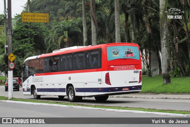 Viação Piracicabana 4404 na cidade de Santos, São Paulo, Brasil, por Yuri N.  de Jesus. ID da foto: 10551268.