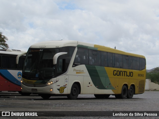 Empresa Gontijo de Transportes 18065 na cidade de Caruaru, Pernambuco, Brasil, por Lenilson da Silva Pessoa. ID da foto: 10550183.