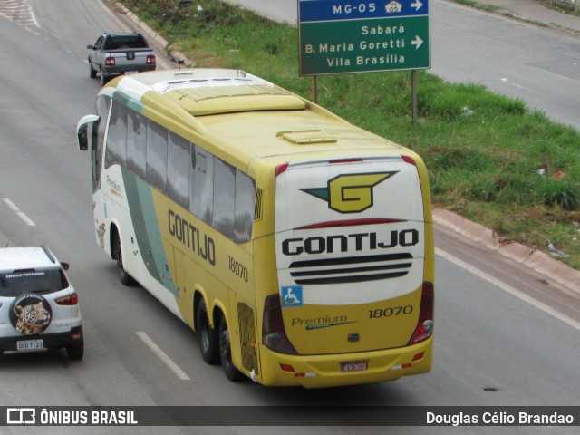 Empresa Gontijo de Transportes 18070 na cidade de Belo Horizonte, Minas Gerais, Brasil, por Douglas Célio Brandao. Número da foto: #10550292.