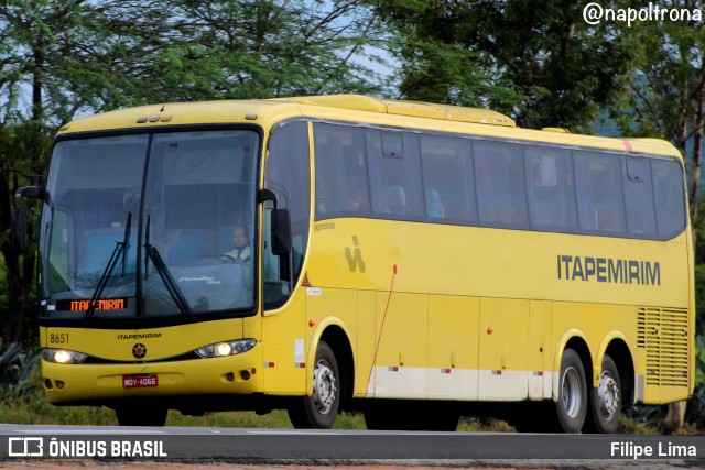 Viação Itapemirim 8651 na cidade de Vitória da Conquista, Bahia, Brasil, por Filipe Lima. Número da foto: #10552268.