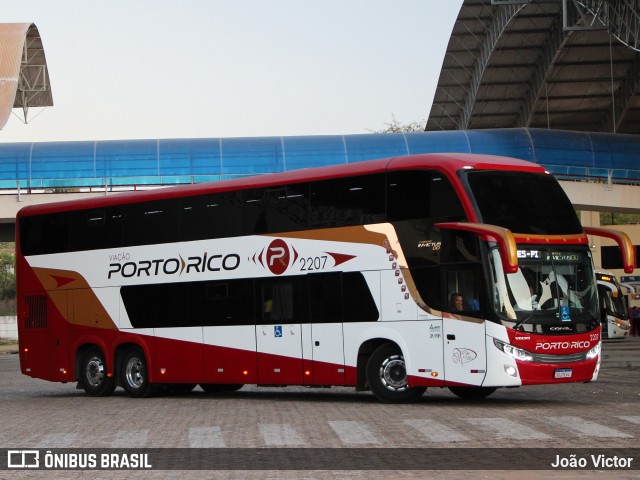 Auto Viação Porto Rico 2207 na cidade de Imperatriz, Maranhão, Brasil, por João Victor. ID da foto: 10552484.