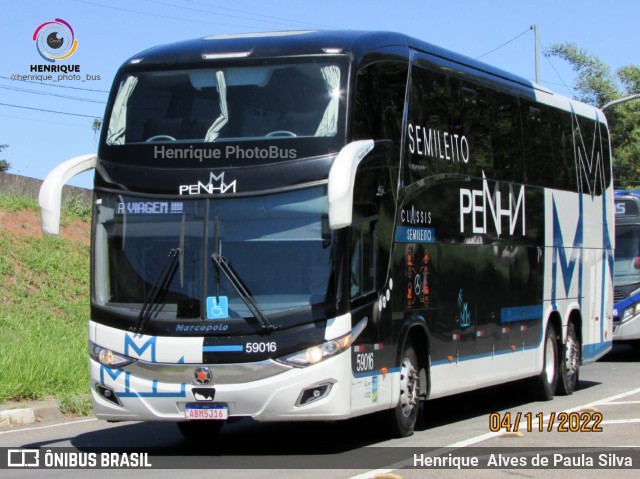 Empresa de Ônibus Nossa Senhora da Penha 59016 na cidade de Campinas, São Paulo, Brasil, por Henrique Alves de Paula Silva. ID da foto: 10551394.