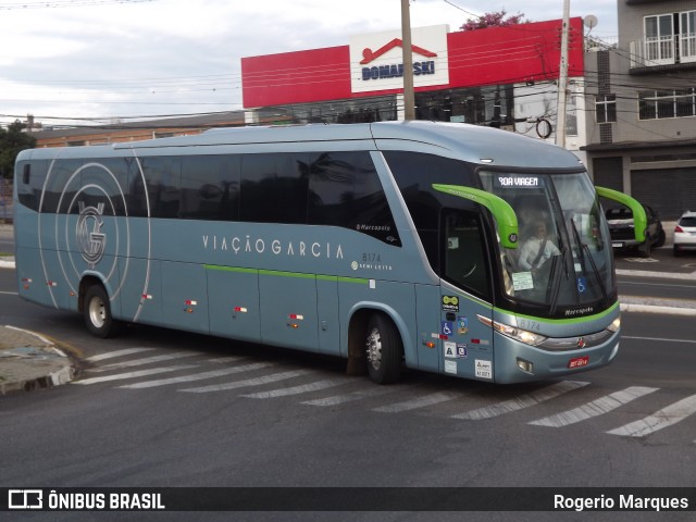 Viação Garcia 8174 na cidade de Ponta Grossa, Paraná, Brasil, por Rogerio Marques. ID da foto: 10551070.