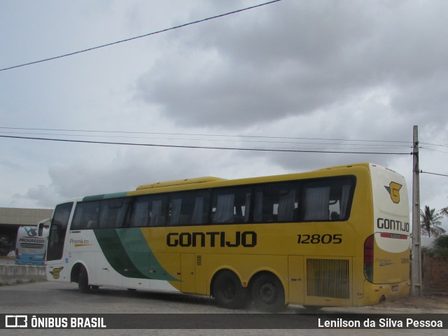 Empresa Gontijo de Transportes 12805 na cidade de Caruaru, Pernambuco, Brasil, por Lenilson da Silva Pessoa. ID da foto: 10553229.