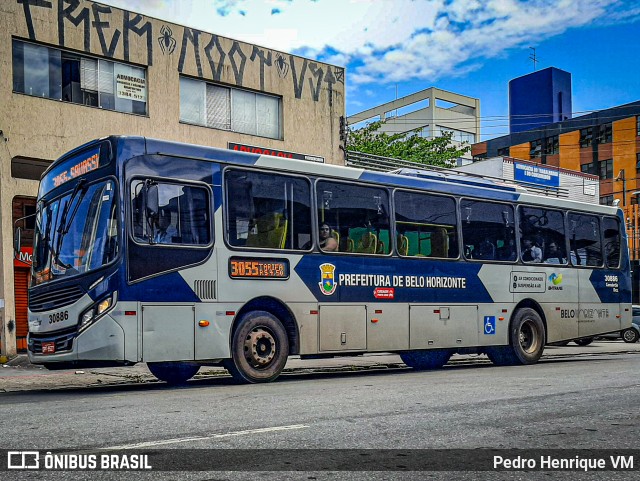Bettania Ônibus 30886 na cidade de Belo Horizonte, Minas Gerais, Brasil, por Pedro Henrique VM. Número da foto: #10552955.